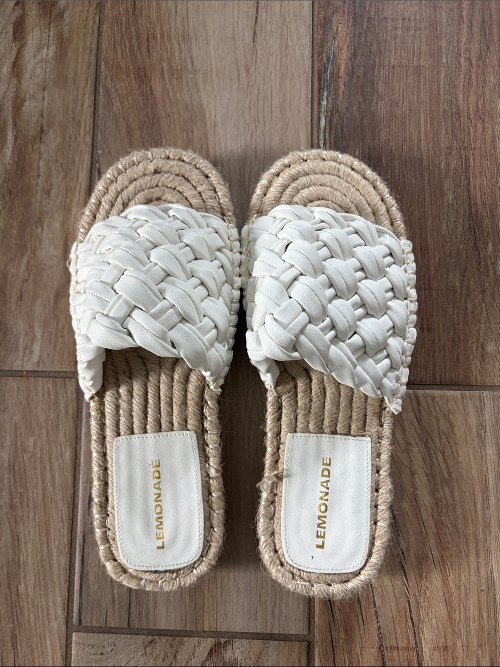 NWOT Woven Slide Sandals